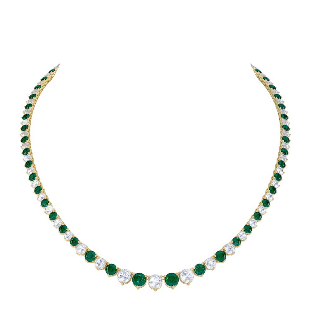 Emerald Eternity Chain Necklace