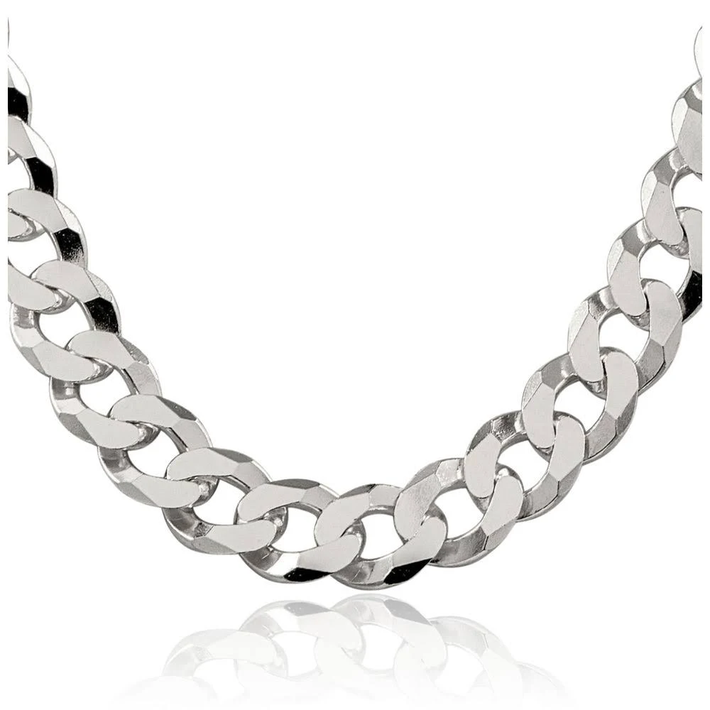 925 Sterling Silver Heavy Curb Chain
