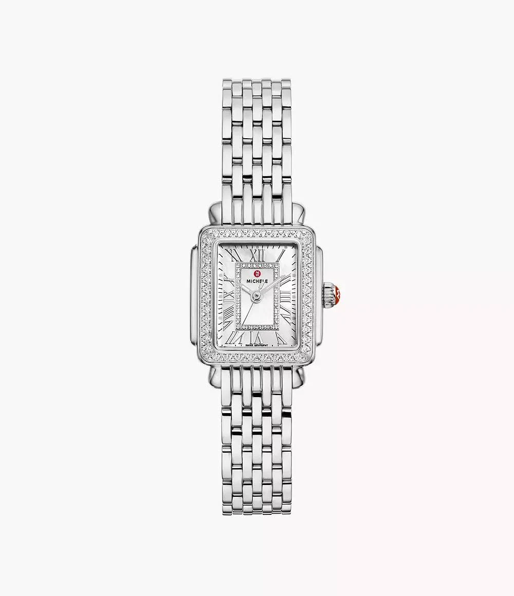 Petite Diamond Mother-of-Pearl Timepiece