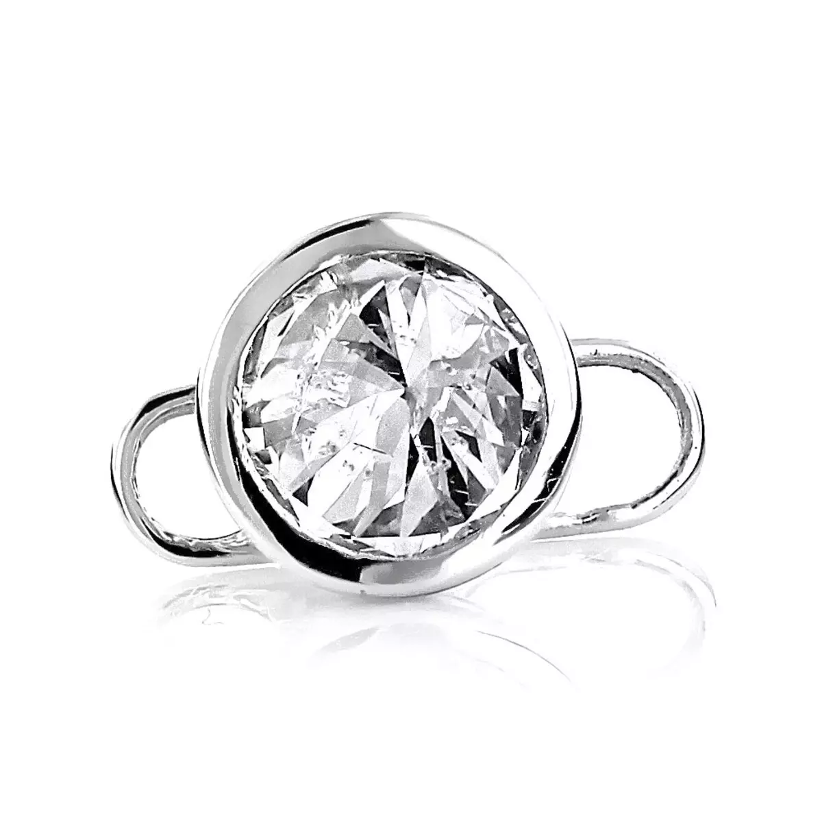 14K Gold Diamond Micro Dermal Top